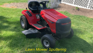 Lawn mower sputtering