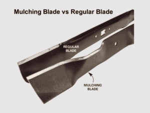 Mulching blade vs regular blade
